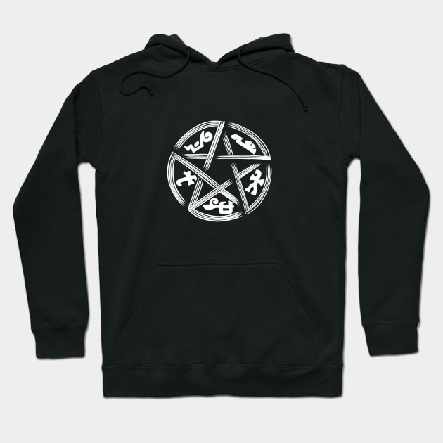 Supernatural Devil's Trap Stylized Hoodie by LefTEE Designs